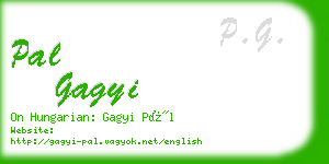 pal gagyi business card